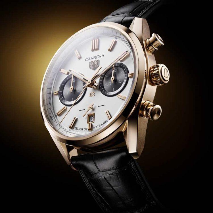 TAG Heuer Carrera Chronograph Jack Heuer Birthday Gold Limited Edition side